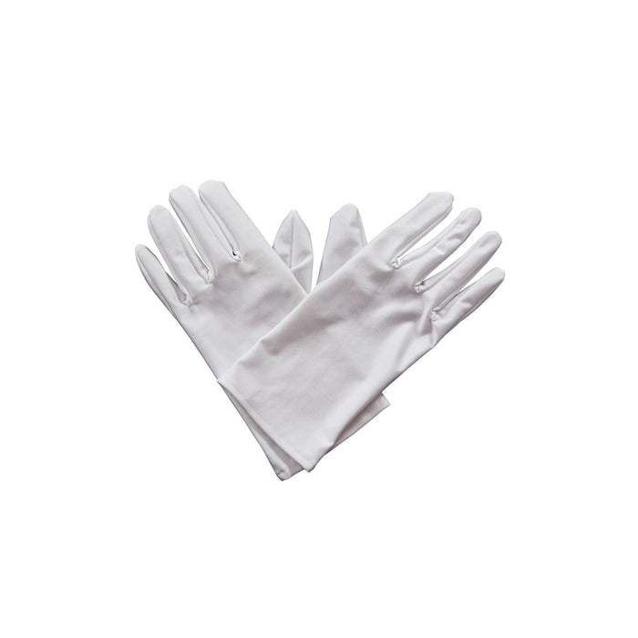 Adult Short White Gloves