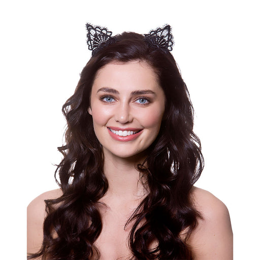 Black Lace Cat Ears