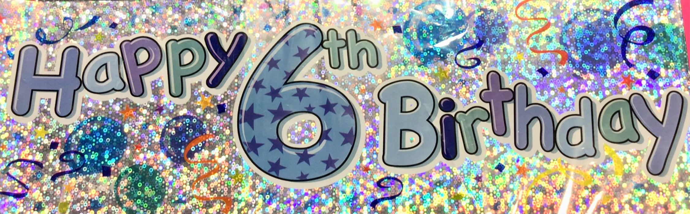 Age 6 Birthday Banner