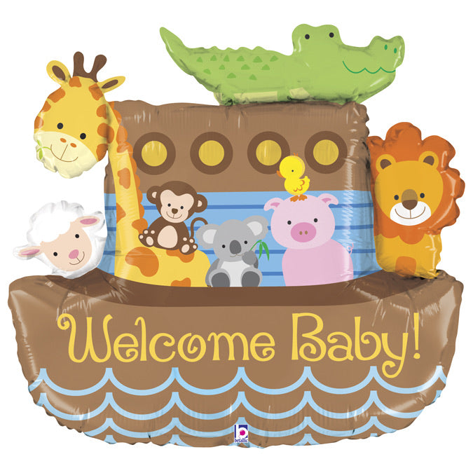 Welcome Baby Super Shape Foil Balloon - Noah’s Arc - The Ultimate Balloon & Party Shop