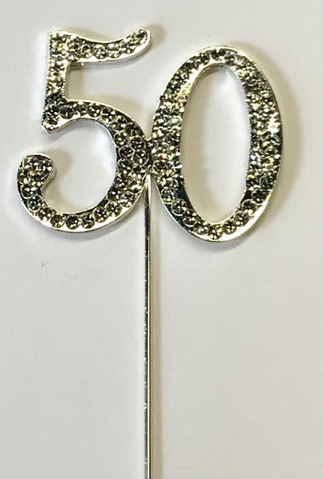 Diamanté Cake Topper- 50