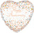 18" Foil Happy Anniversary Heart Balloon - Rose Gold