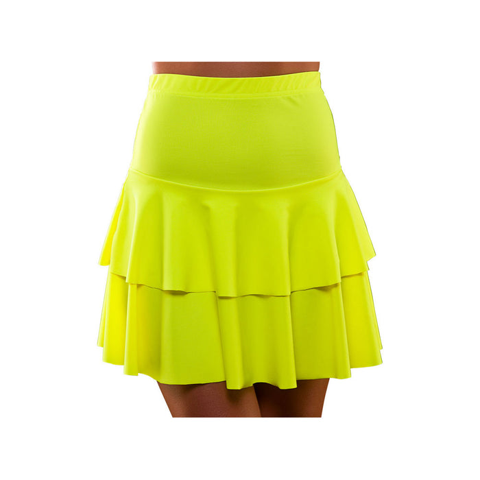 1980's Ra Ra Skirt - Neon Yellow