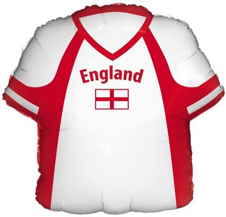 22” Foil England Shirt Shape Balloon - The Ultimate Balloon & Party Shop