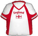 22” Foil England Shirt Shape Balloon - The Ultimate Balloon & Party Shop