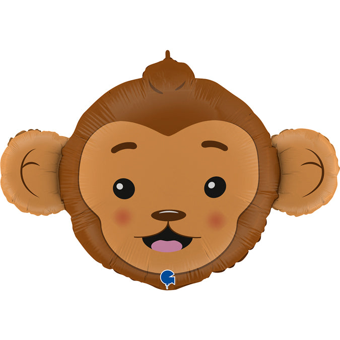 36“ Monkey Head Foil Balloon