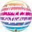 Qualatex Happy Birthday Bubble Balloon -  Rainbow Stripe - The Ultimate Balloon & Party Shop