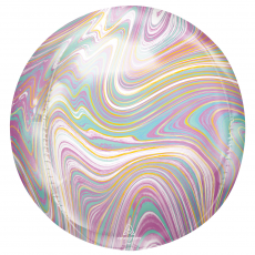Orb Marble Foil Balloon - Pastels