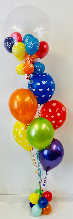 Rainbow Deco Bubble Balloon Display