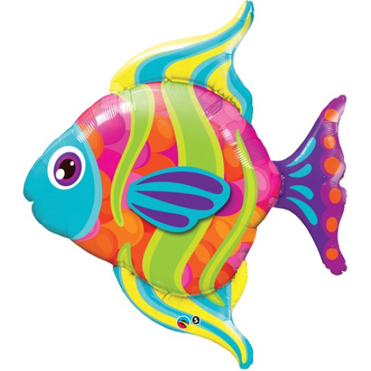 Large Animal Shape Foil Balloon - Tropical Fish