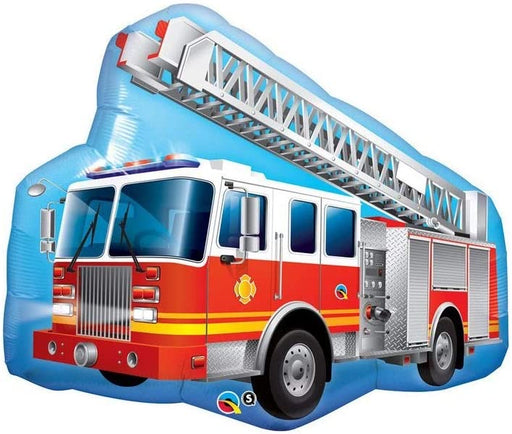 36” Fire Engine Printed Balloon - The Ultimate Balloon & Party Shop