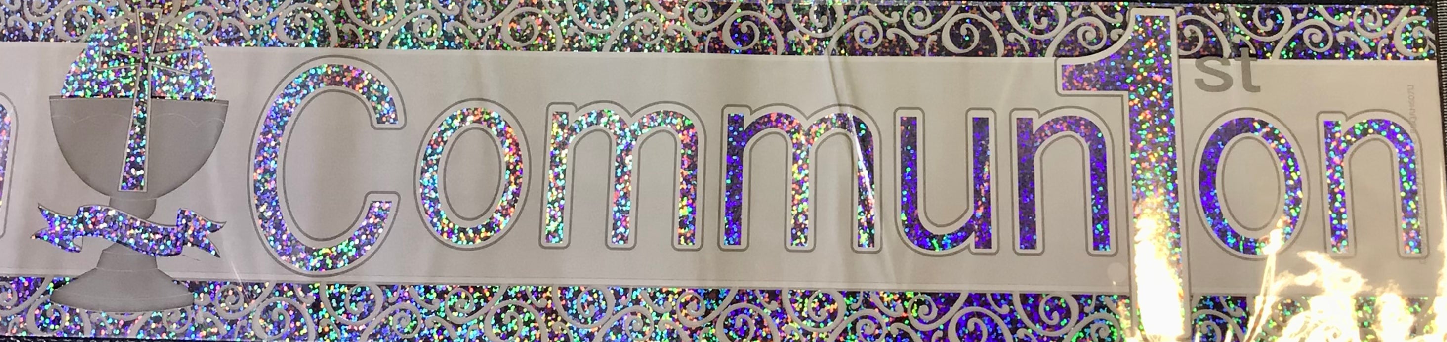 Holy Communion Foil Banner