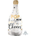 Supershape Foil Happy New Year Champagne Balloon - The Ultimate Balloon & Party Shop