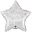18" Foil Christmas Star Balloon - Merry Christmas Silver - The Ultimate Balloon & Party Shop