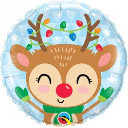 18" Foil Christmas Balloon - Reindeer