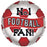 18" Foil No.1 Football Fan Balloon - Red/White