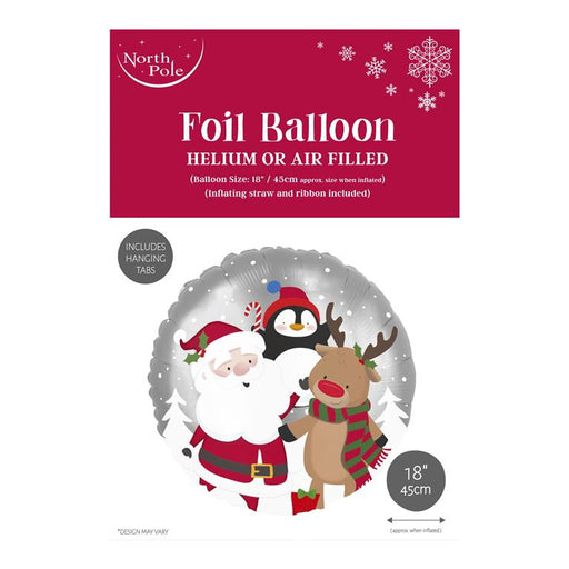 18" Foil Christmas Balloon - Xmas Friends