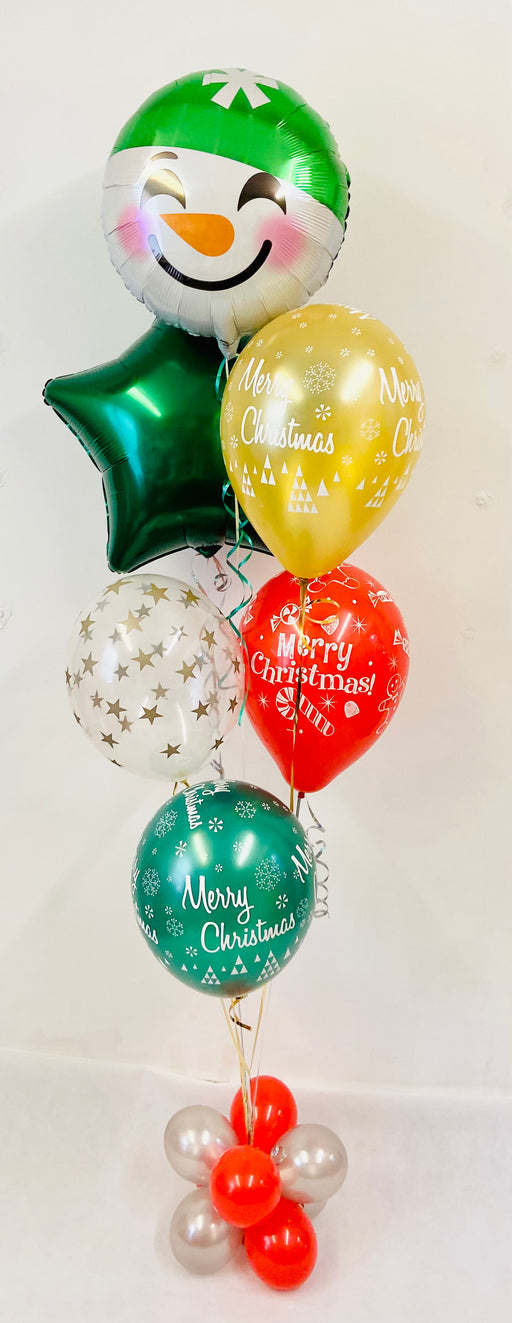 Christmas Party Balloon Display - Mixed Foil Bouquet - The Ultimate Balloon & Party Shop