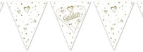 50th Golden Anniversary Bunting - Paper - The Ultimate Balloon & Party Shop