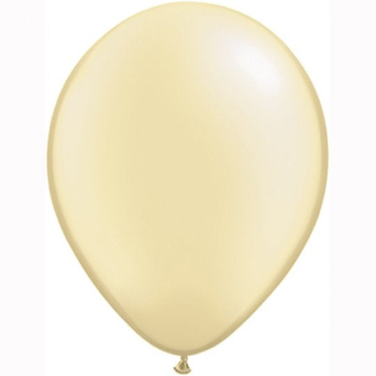 Latex Plain Balloons - Pearl Ivory (10pk)