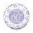 60th Diamond Wedding Anniversary Balloon - Lilac/Silver - The Ultimate Balloon & Party Shop