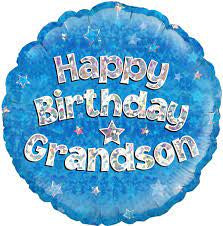 18" Foil Happy Birthday - Grandson