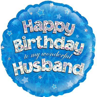 18" Foil Happy Birthday - Husband