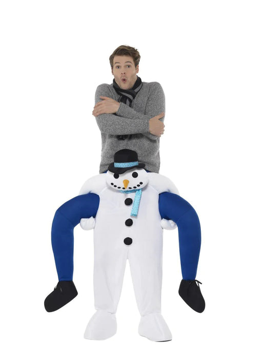 Christmas Piggy Back Costume - Snowman