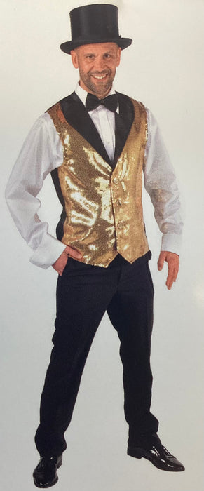 Sequin waistcoat hire