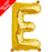 Mini Air Fill  Letter 'E' Foil Balloon - Gold - The Ultimate Balloon & Party Shop