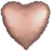 Heart Shaped Foil Balloon - Satin Rose Gold