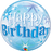 Qualatex Happy Birthday Bubble Balloon -  Blue - The Ultimate Balloon & Party Shop