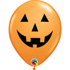 Pumpkin Face Halloween Balloons (6pk)