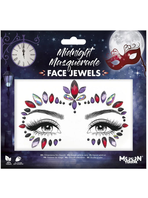 Sparkle Face Jewels - Midnight Masquerade