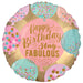 18" Foil Happy Birthday - Fabulous - The Ultimate Balloon & Party Shop