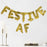 Festive “AF” Balloon Bunting
