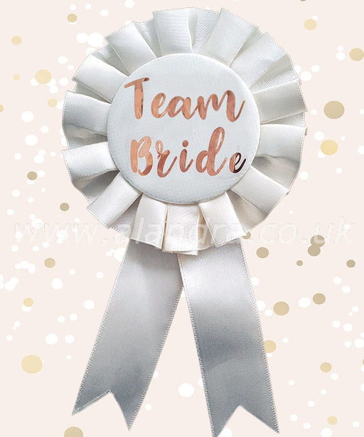 Team Bride Rosette - Rose Gold