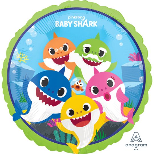 18" Baby Shark Foil Balloon