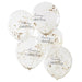 Christmas Confetti Balloons - Golden Trees - The Ultimate Balloon & Party Shop