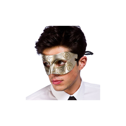 Rome Masquerade Eyemask - Antique Silver