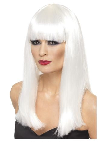 Glamourama White Female Wig