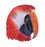 Rubber Overhead Animal Mask - Parrot