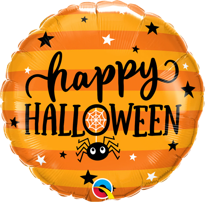 18” Halloween Foil Balloon - Stars & Spiders