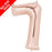 Mini Air Fill Number 7 Foil Balloon - Rose Gold