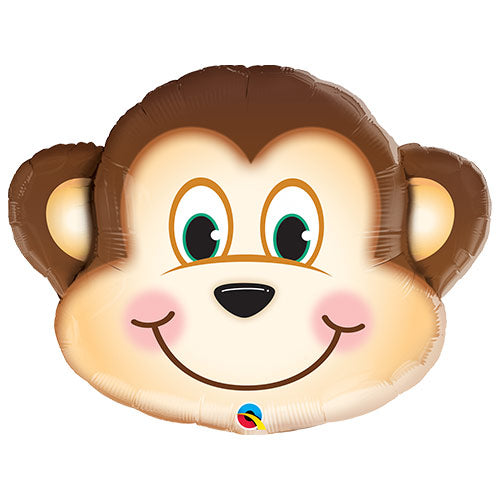 35“ Monkey Face Foil Balloon