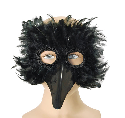 Black Feathered Beak Eyemask