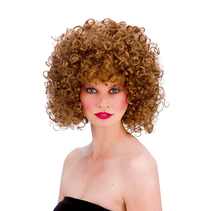 1980's Disco Perm Wig - Brown