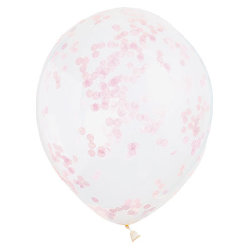 Confetti Balloons Light Pink - The Ultimate Balloon & Party Shop