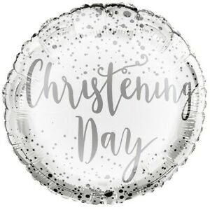 18" Foil Christening Day Balloon