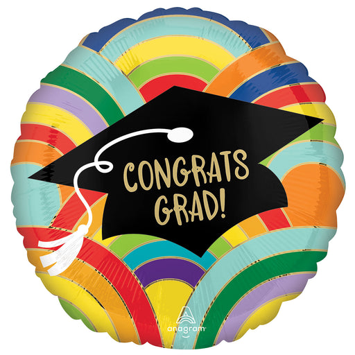 18" Foil Congrats Grad Bright Balloon